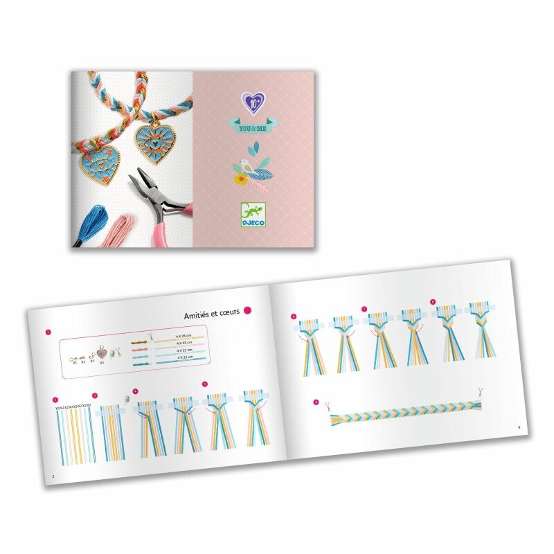 Набор для творчества “Браслеты дружбы сплетенные сердца” - Image 3