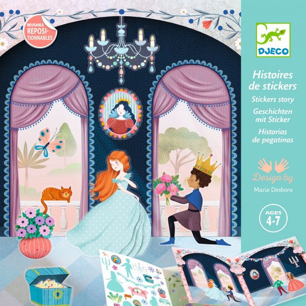 Альбом с многоразовыми наклейками «Жизнь в замке» (DJ08954)