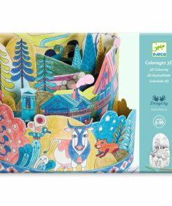 Раскраска диорама "На вершине мира"