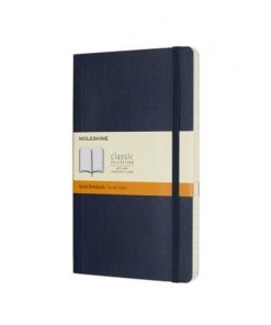 Записная книжка Moleskine Classic, в линейку, в мягкой обложке, синяя