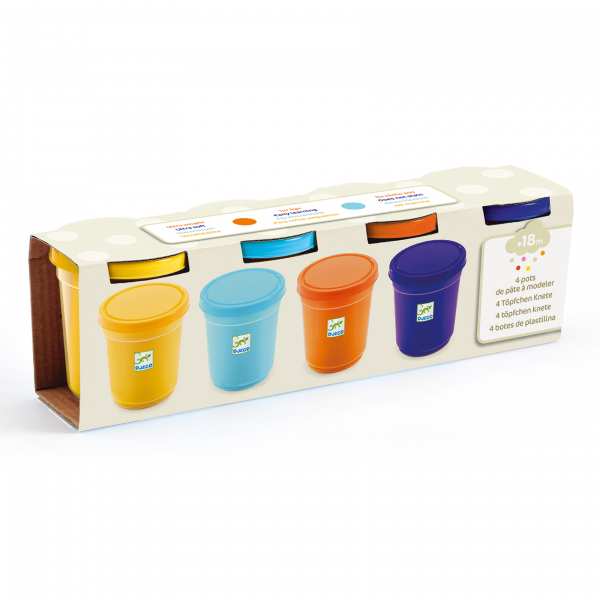 Пластилин для самых маленьких, 4 цвета (Натуральные цвета)