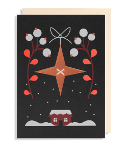 Рождественская открытка Звезда
