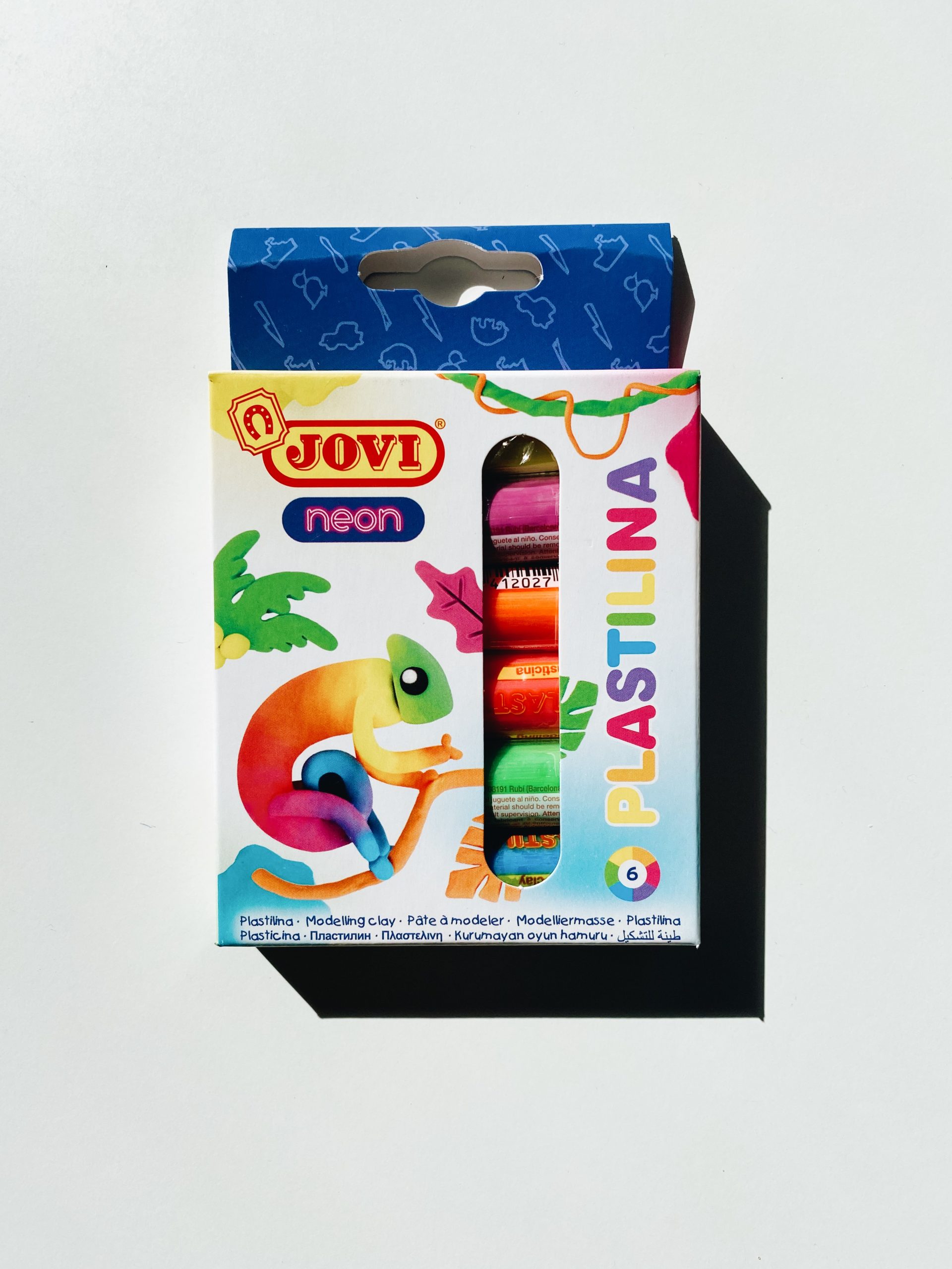 Неоновый пластилин, 6 цветов