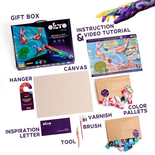 Набор для творчества 3D картина “Карпы кои” - Image 2