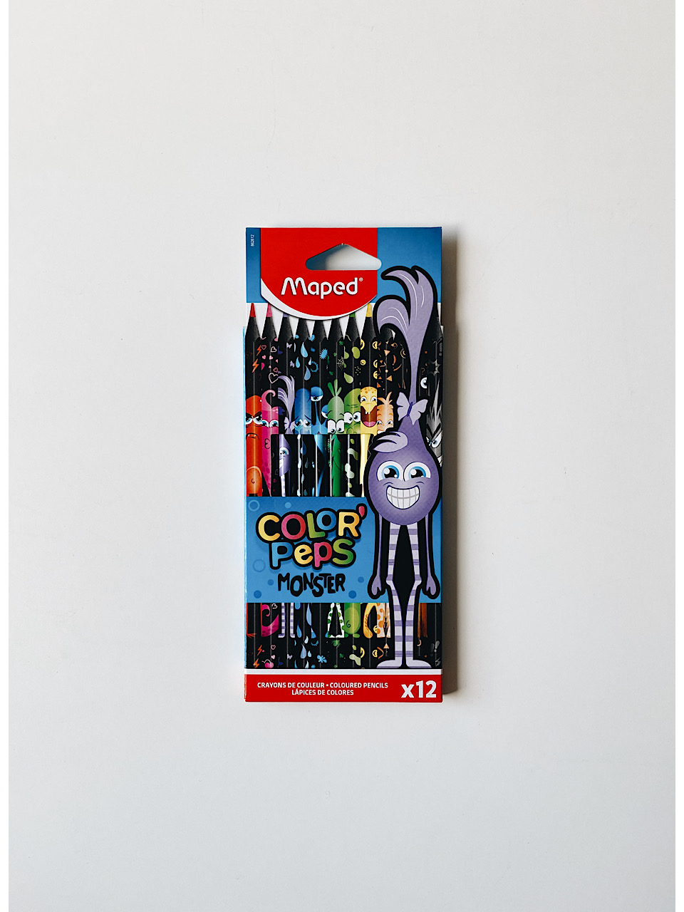 Цветные карандаши-монстры 12 шт.