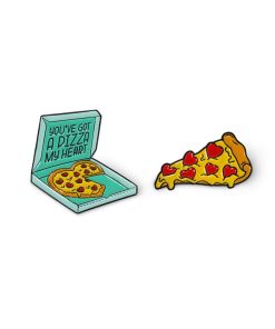 Набор металлических значков "Pizza"