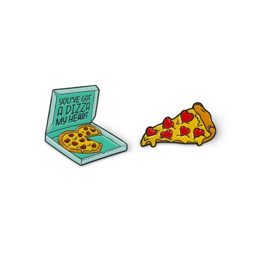 Набор металлических значков "Pizza"