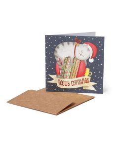 Открытка Meowy Christmas