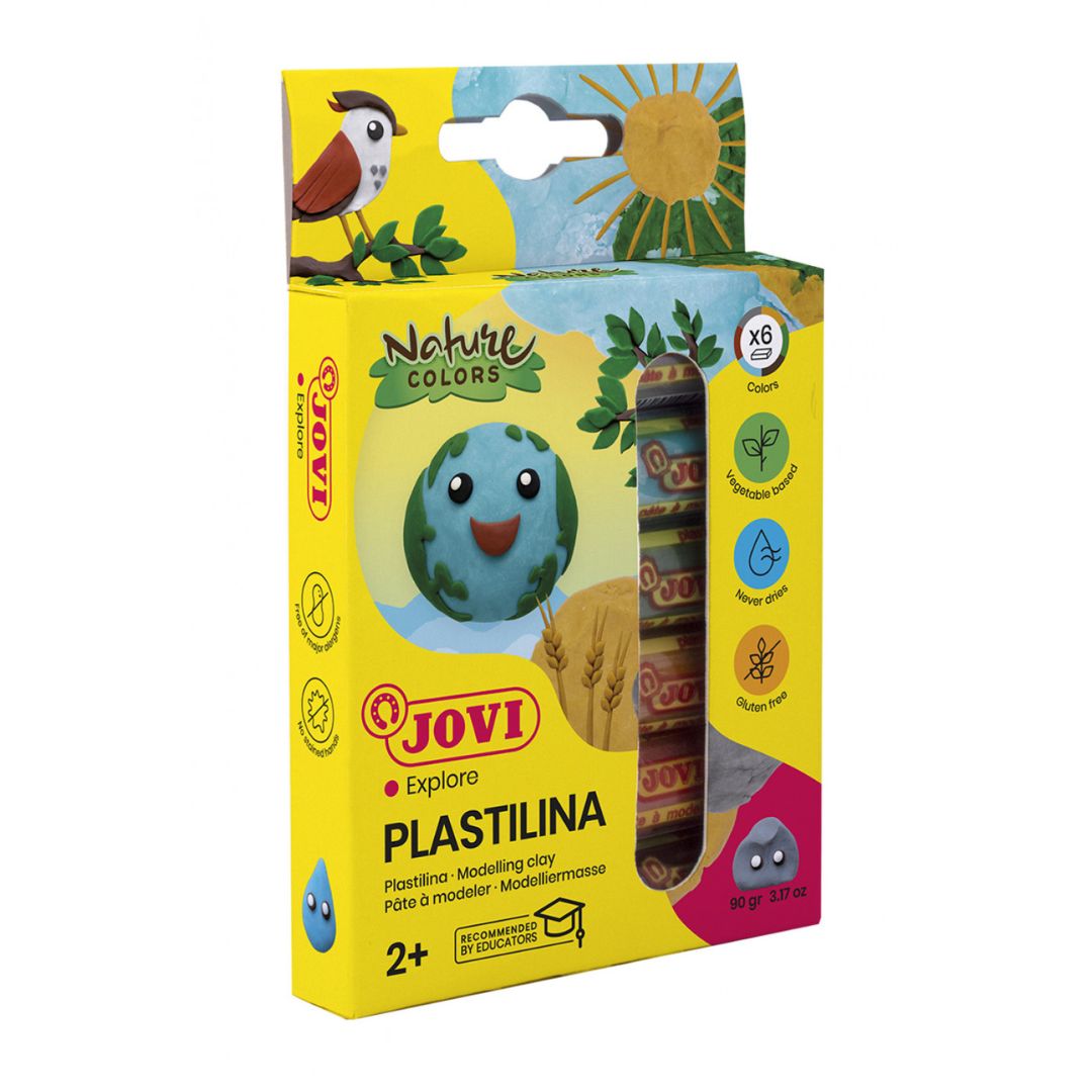 Пластилин природных цветов, 6 цветов