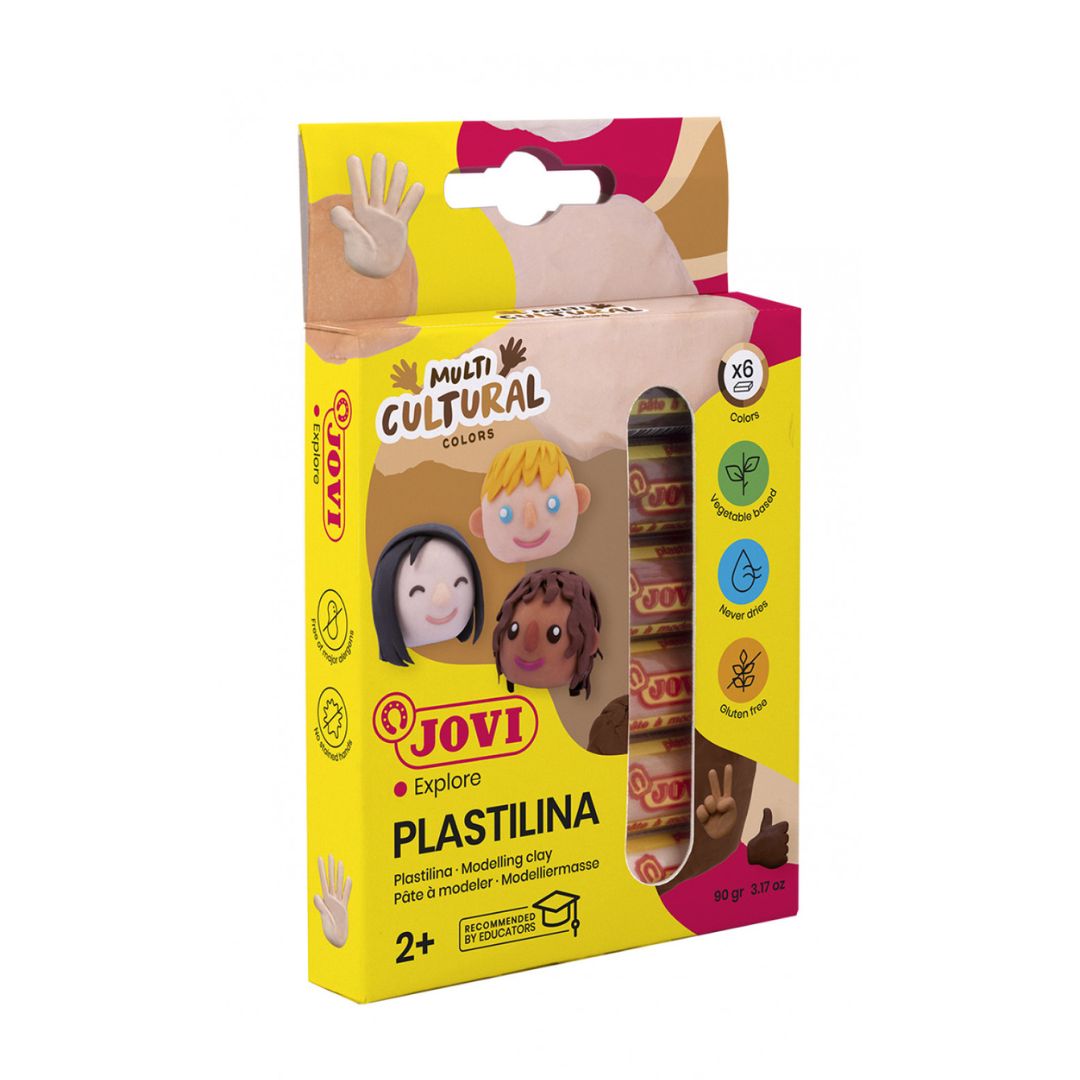 Пластилин телесного цвета, 6 цветов