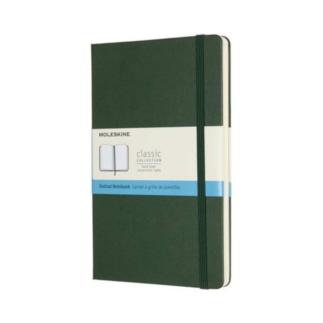 Блокнот Moleskine Classic в точку, в твердой обложке, миртовый зеленый