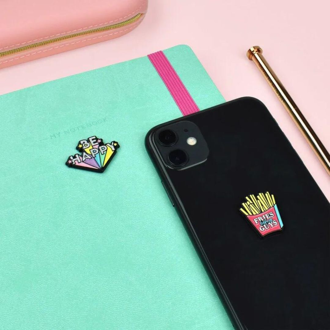 Набор металлических стикеров "Be happy" - Image 3