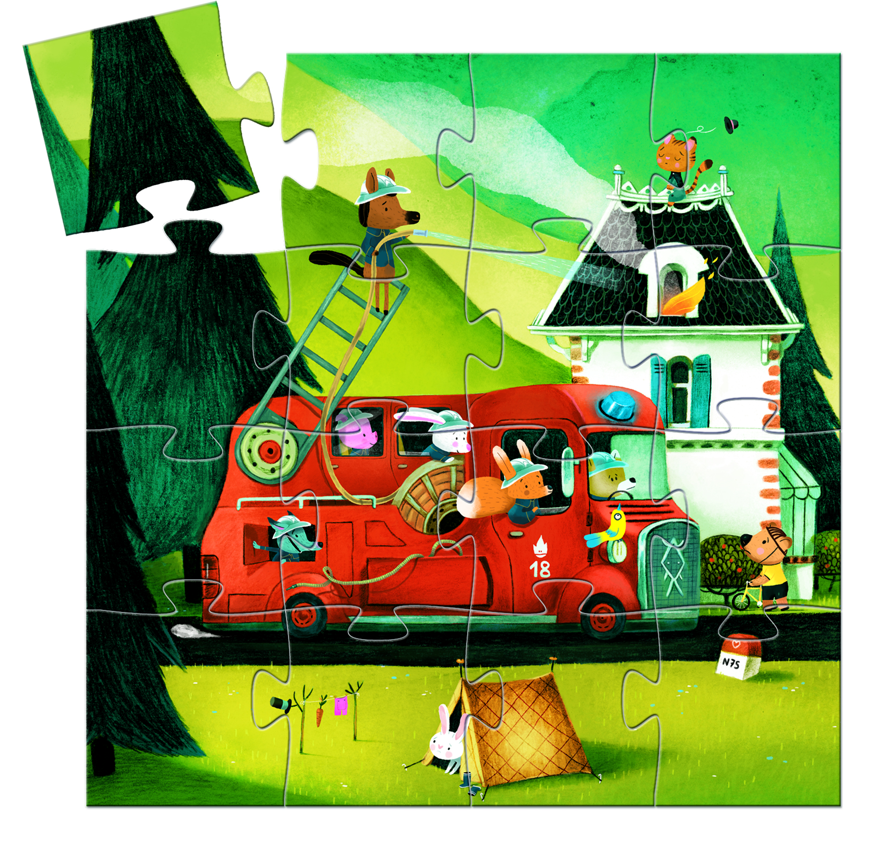 Пазл The Fire Truck (Пожарная машина) - Image 2