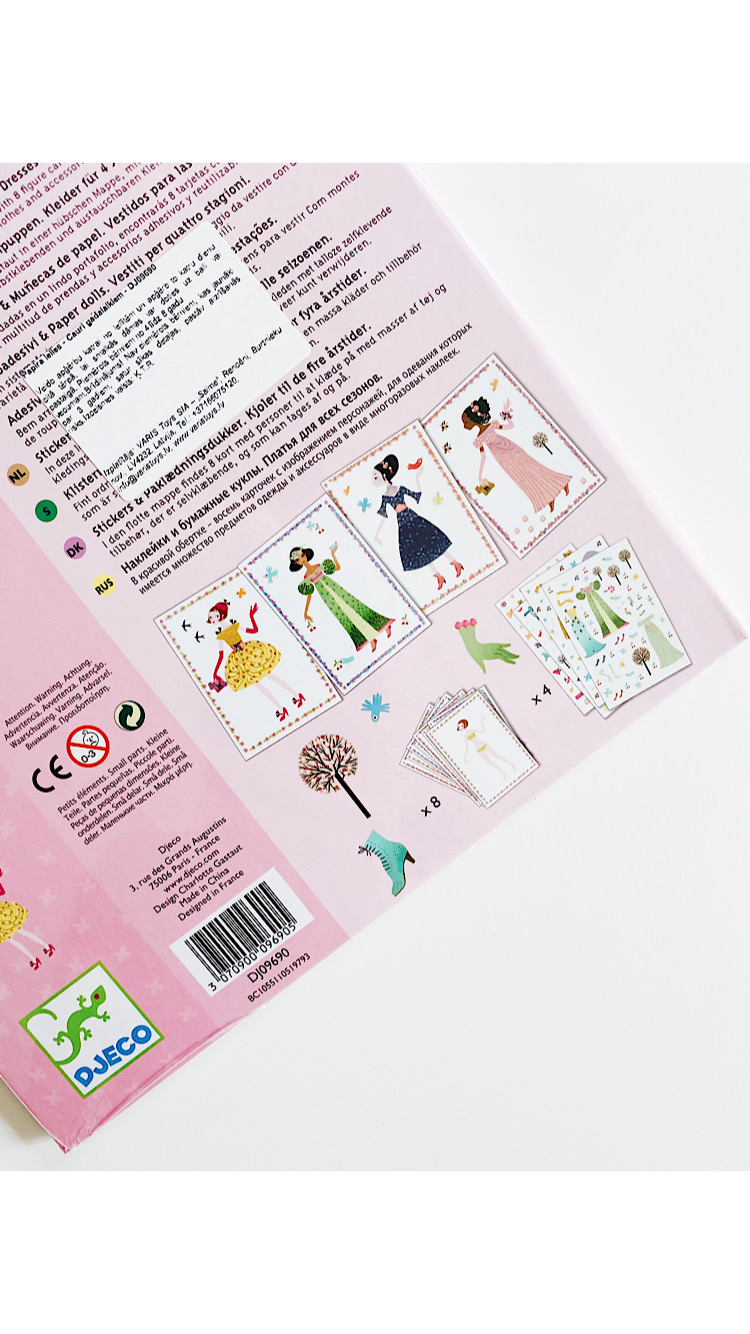 Наклейки и бумажные куклы "Платья для всех сезонов" (DJ09690) - Image 2