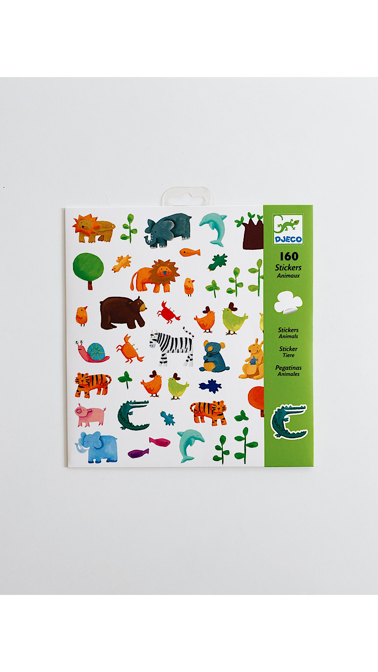Наклейки "Животные" (160 шт.) (DJ08841)