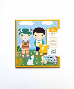 Альбом с многоразовыми наклейками "Одежда" (DJ09070)