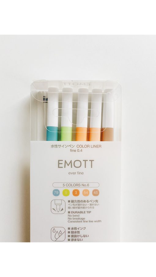 Маркеры Emott No.6 "Nature colors"