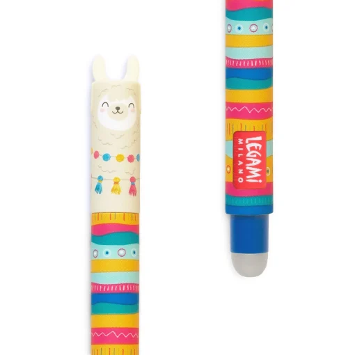 Гелевая стираемая ручка «Llama», синяя - Image 2