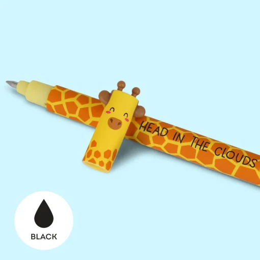 Гелевая стираемая ручка «Giraffe», черная - Image 3