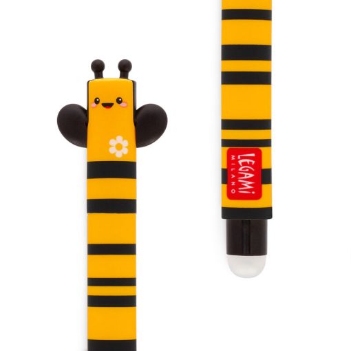 Гелевая стираемая ручка «Bee», черная - Image 2