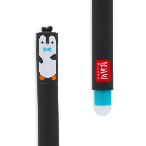 Гелевая стираемая ручка «Penguin», бирюзовая - Image 2