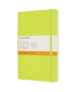 Записная книжка Moleskine Classic, в линейку, в мягкой обложке, салатовая