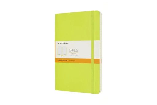 Записная книжка Moleskine Classic, в линейку, в мягкой обложке, салатовая