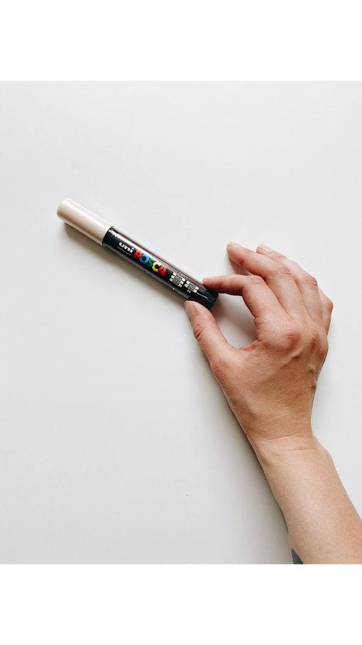 Маркер Posca 1.8-2.5мм, бежевый