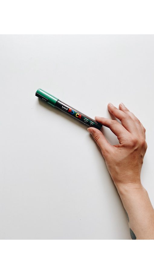 Маркер Posca 1.8-2.5мм, зеленый