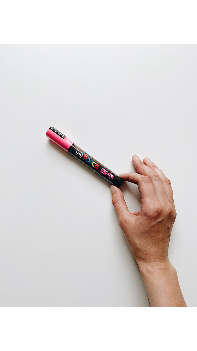 Маркер Posca 1.8-2.5мм, розовый