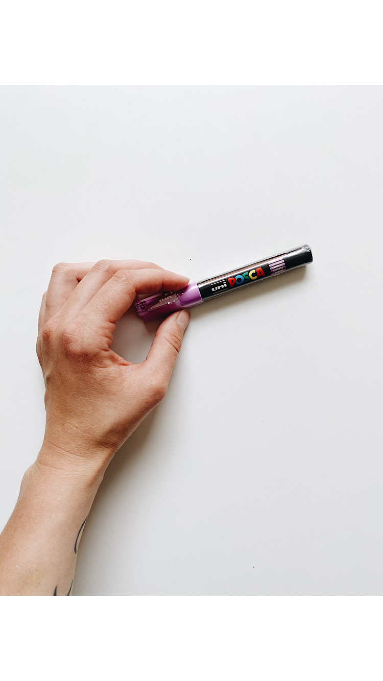 Маркер Posca 0.7мм, лавандовый