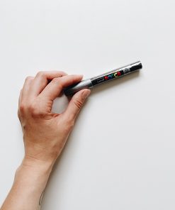 Маркер Posca 0.7мм, серебряный