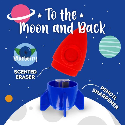 Точилка с ароматизированным ластиком "To The Moon And Back" - Image 4